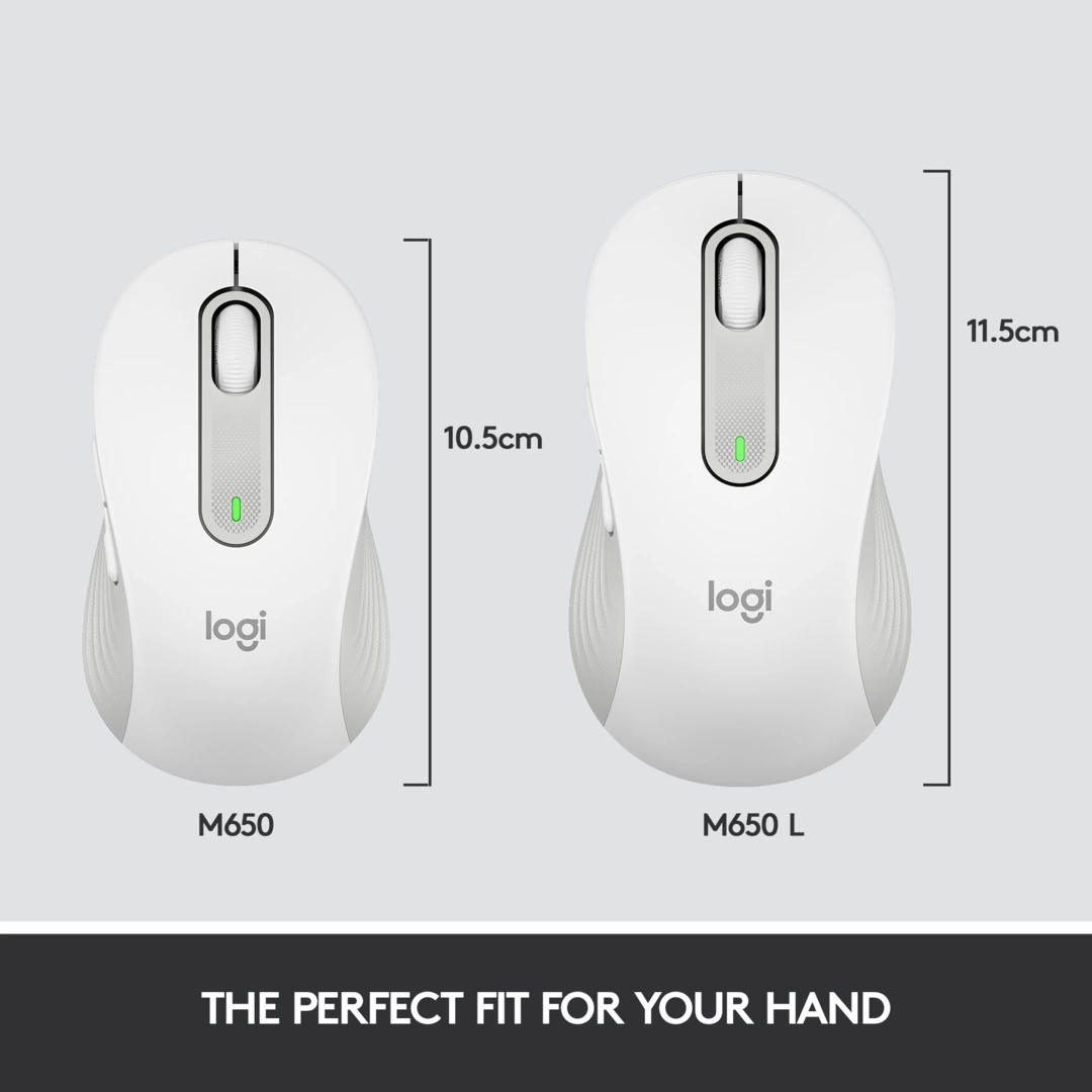 Logitech Signature M650 Wireless Mouse, Off-white - Bild 3