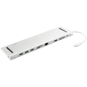 USB-C 10-in-1 Docking Station, Alu