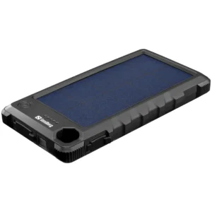 10.000 mAh Outdoor Solar PowerBank, Black