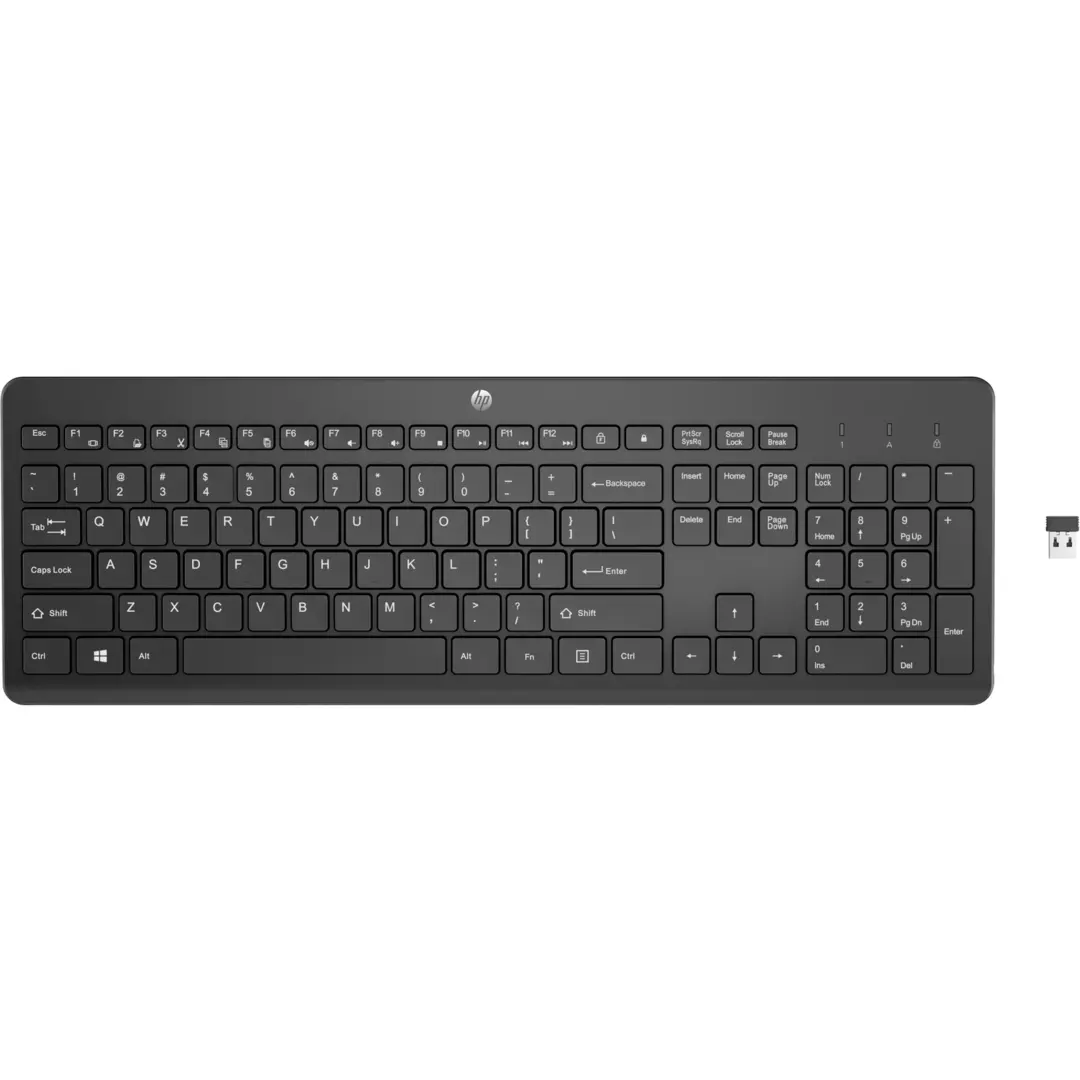 HP 230 Wireless Keyboard, Black - Nordic (Consumer)