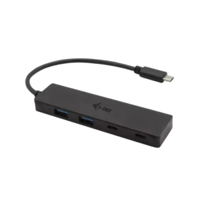 USB-C hub 2xUSB-C 2xUSB-A 3.0 metal 19cm cable passive