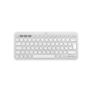 Pebble Keys 2 K380s Wireless Keyboard, Tonal White (Nordic)