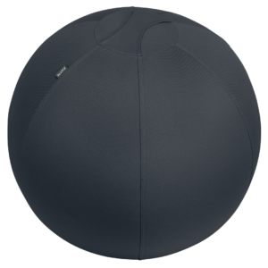 Sitting Ball Ergo 65cm anti-roll-away dark grey