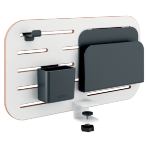 L:Ergo Pegboard Skrivbord underkant