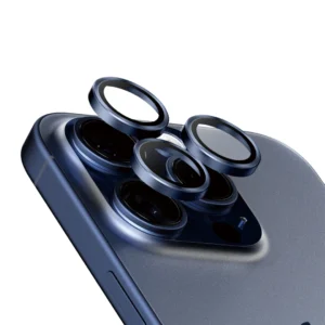 PanzerGlass Hoops Camera iPhone 15 Pro 15 Pro Max Blue Titan