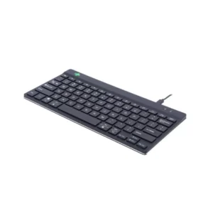 R-Go Compact Break ergonomic wired keyboard, Black (US)