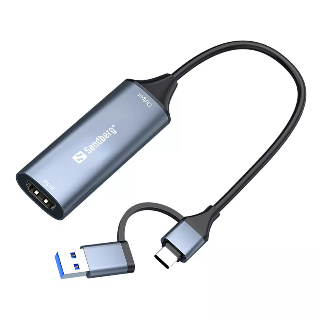 Sandberg HDMI Capture Link to USB-C/A