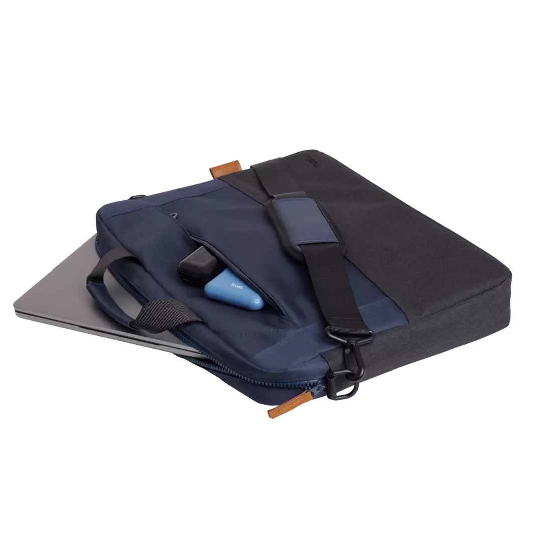 Lisboa 16'' Laptop Bag, Dark Blue & Grey - Bild 3