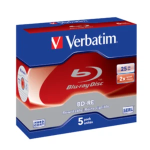 BD-RE (5) Single Layer 2XScratchguard surface Jewel Case