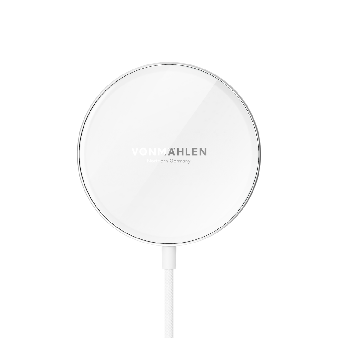 Aura Mini - The Magnetic Wireless Charging Pad, White - Bild 2