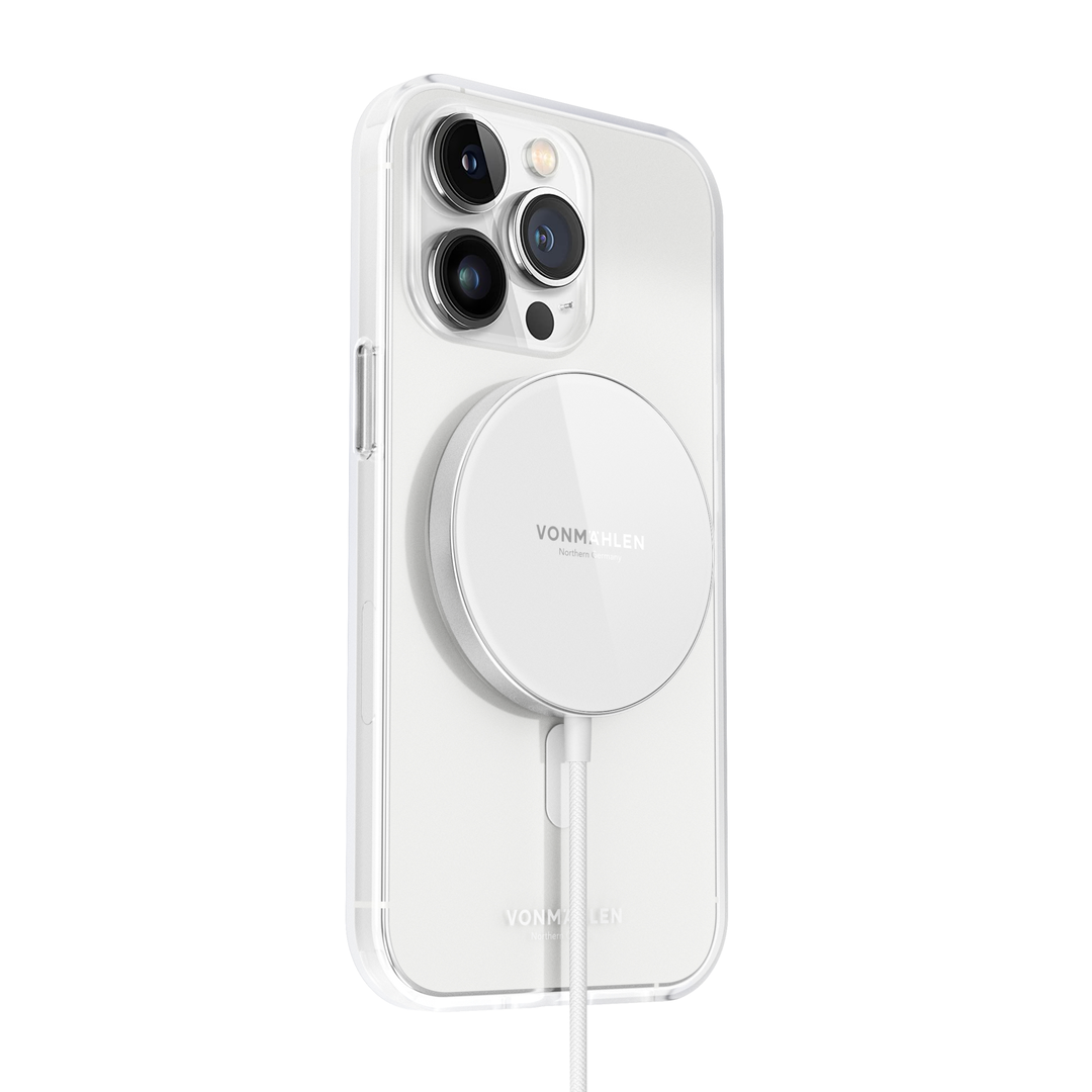 Aura Mini - The Magnetic Wireless Charging Pad, White - Bild 3