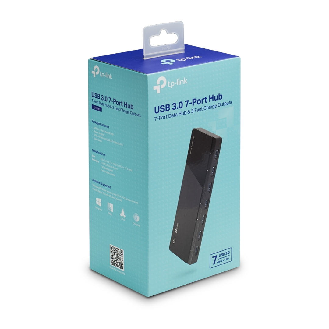 TP-LINK UH700 USB 3.0 7-Port Hub - Bild 2