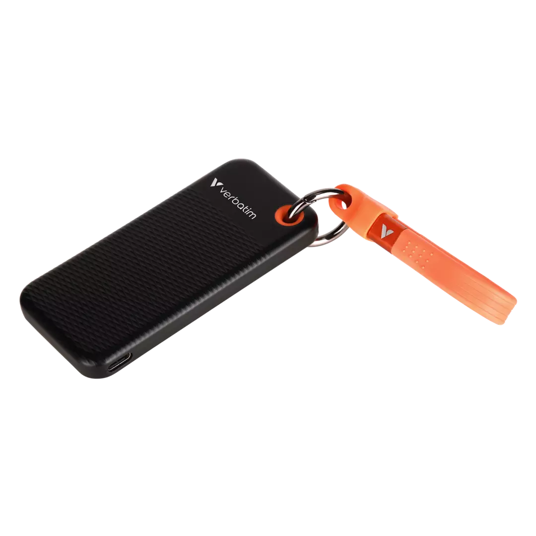 VERBATIM USB 3.2 Gen 2 1TB Pocket SSD, Black/Orange - Bild 2