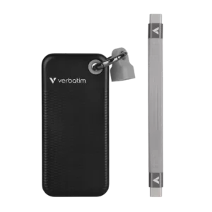 VERBATIM USB 3.2 Gen 2 2TB Pocket SSD, Black/Grey