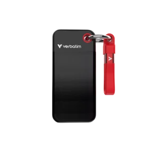 VERBATIM USB 3.2 Gen 2 2TB Pocket SSD, Black/Red