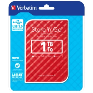 1TB Hard Drive 2,5'' Store N Go red