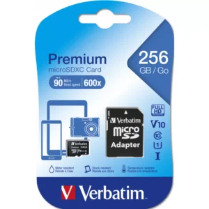 VERBATIM Micro SDXC Premium 256GB Class 10 Incl. Adapter