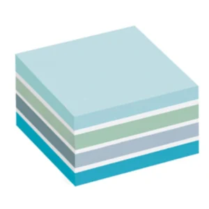 Post-It Notisar 76x76 kub pastelblå