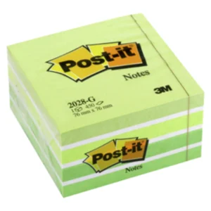Post-It Notisar 76x76 kub pastelgrön