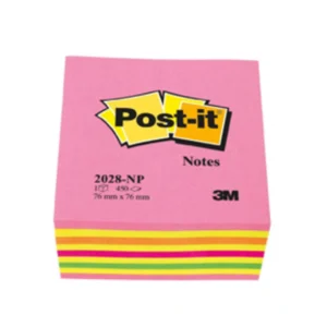 Post-It Notisar 76x76 kub neon rosa