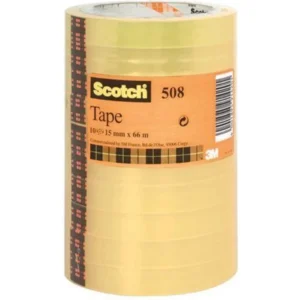 Scotch 508 Tape 15mmx66m transparent tower (10)