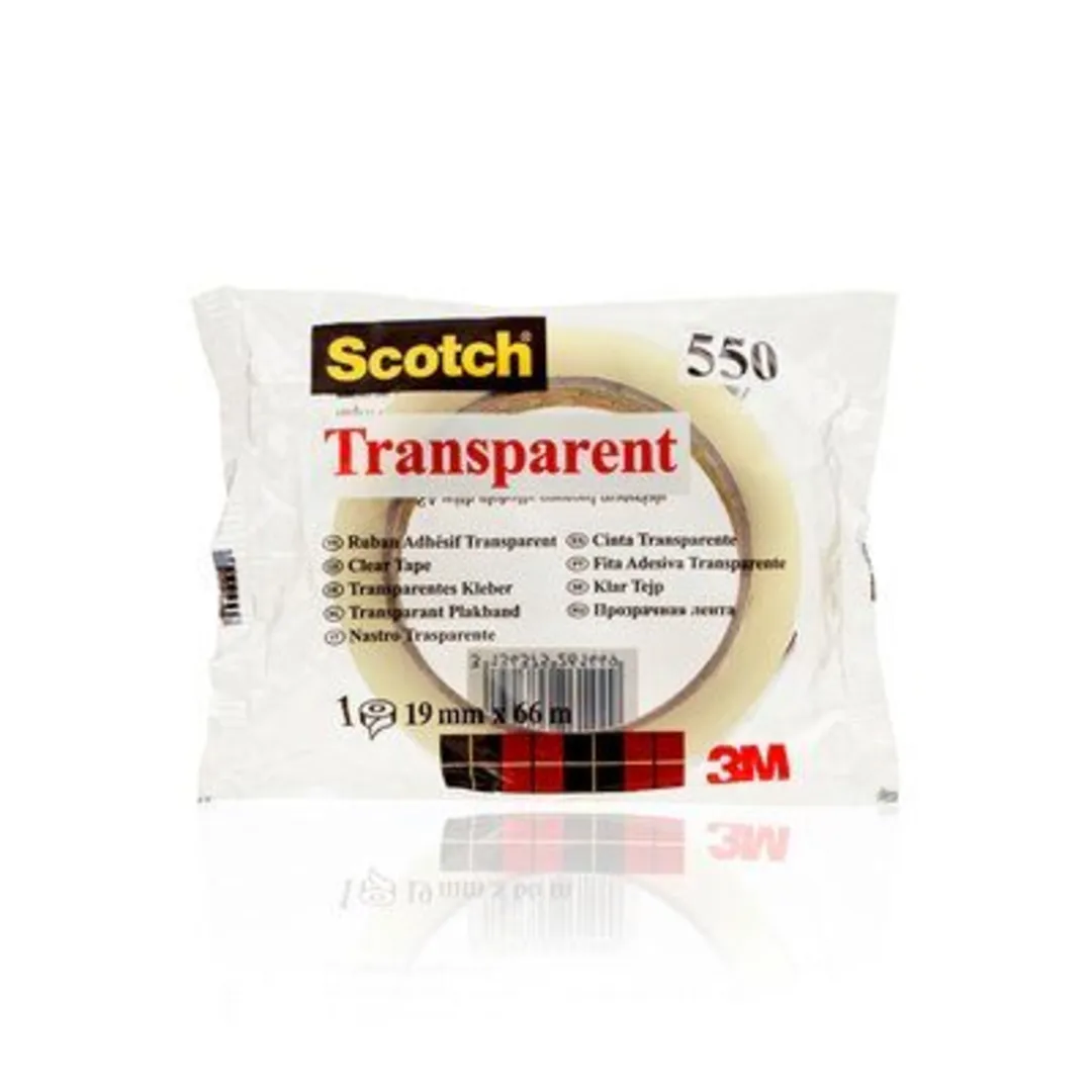 Tejp Scotch transparent 550, 66 m x 19 mm - Bild 3