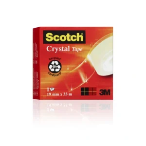 Tejp Scotch kristallklar 600, 33 m x 19 mm