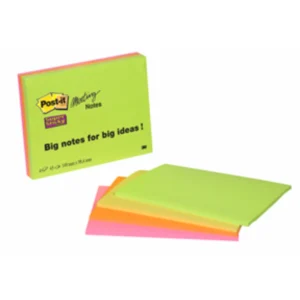 Post-it SS-Notisar 98,4x149 Meeting ass. neon (4)