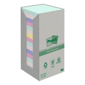 Post-it Recycled mix färger 76x76 100sh (16)