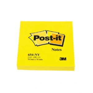 Post-it Notisar 76x76 neon gul