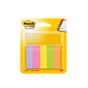 Post-it Märkflik 15x50 papper ass. neon (5)