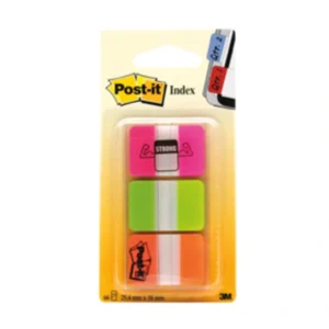Post-It Märkflik 25,4x38,1 Strong ass. neon (3)