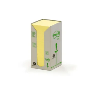 Post-it Notisar 76x76 recycled gul (16)