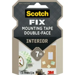 Scotch-Fix mount. tape 19mm x 1,5m indoor