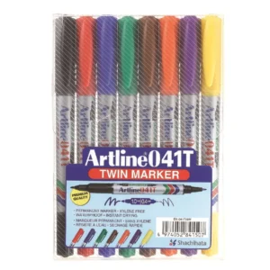 Märkpenna Artline 041T 2-i-1 8-pack