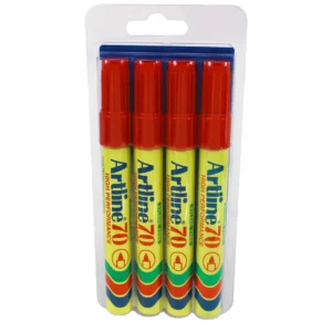 Märkpenna Artline 70 4-pack blister röd