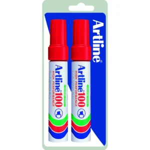 Märkpenna Artline 100 2-pack blister röd
