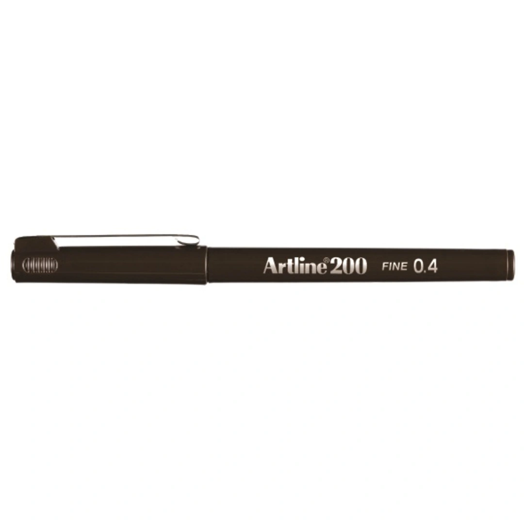 Fineliner Artline 200 Fine 0.4 mörkbrun