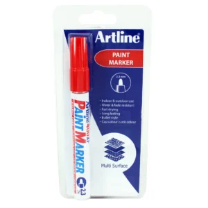 Märkpenna Artline 400XF Paint 1-blister röd