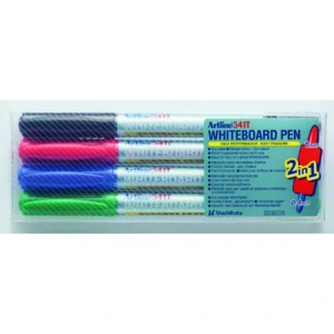 Whiteboardpenna Artline 541T 2i1 4/set