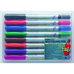 Whiteboardpenna Artline 541T 2i1 8/set