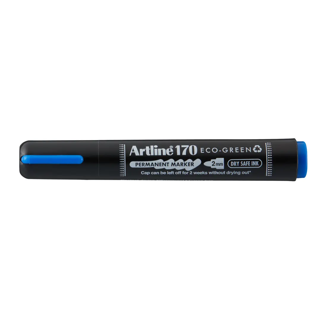 Artline ECO-GREEN 170 2.0mm Dry Safe blå - Bild 2