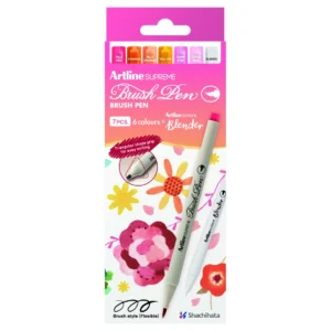 Artline supreme brush pen floral (7)