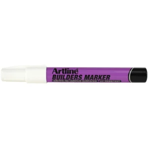 Artline builders marker vit