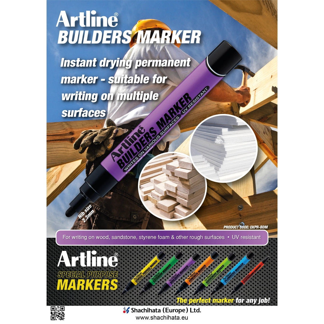 Artline builders marker vit - Bild 2