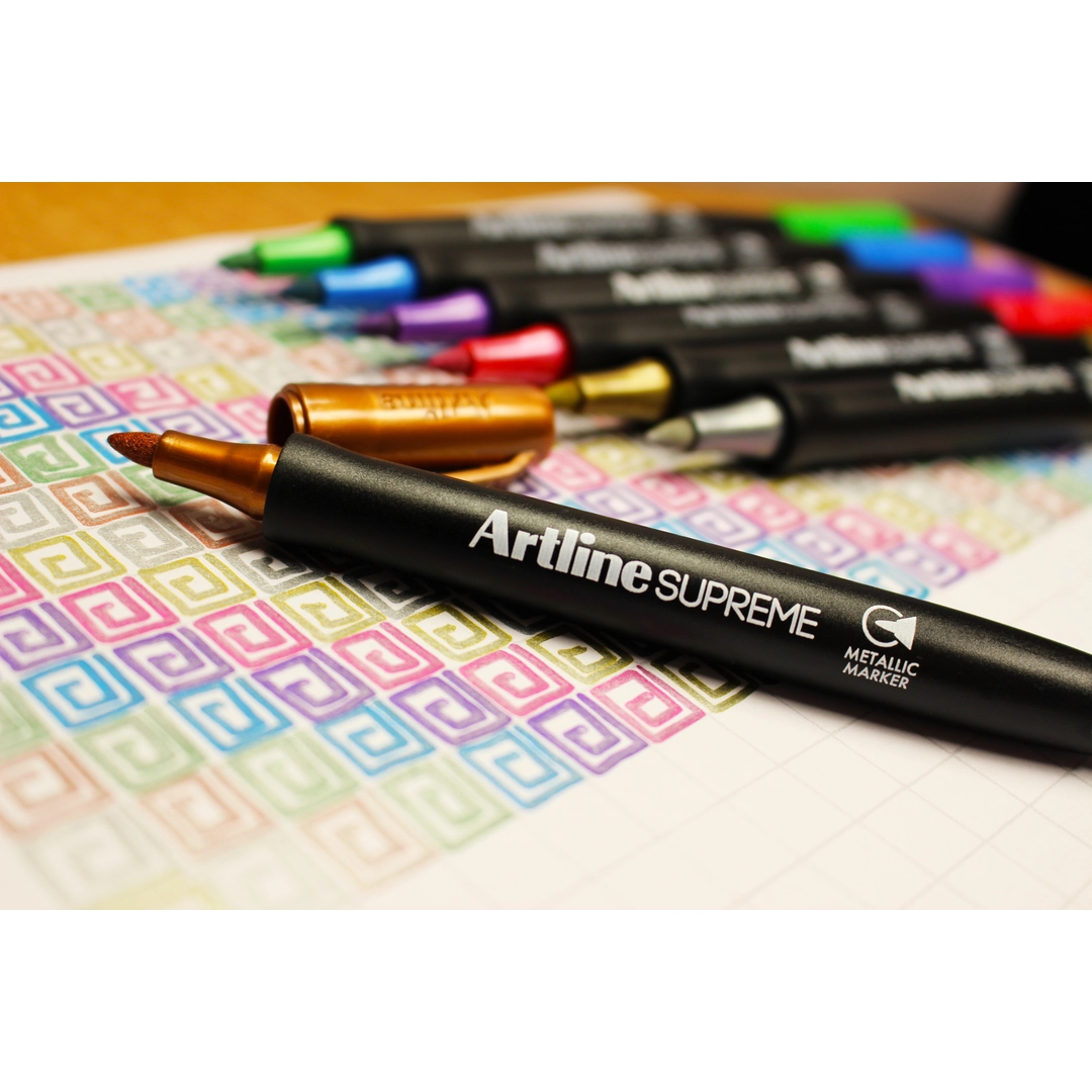 Märkpenna Artline Supreme Metallic guld - Bild 2