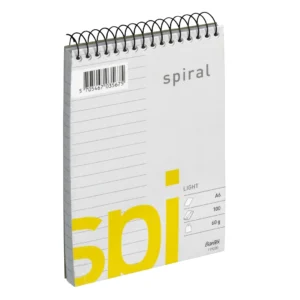 Bantex light spi spiralblock A6 linjerat