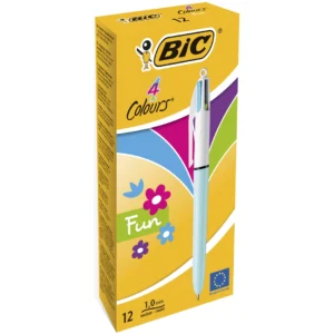 Bic 4-Färgskulpenna Fun pastell