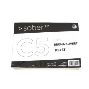 Konsumentförp Kuvert C5 fukth brun  (100)