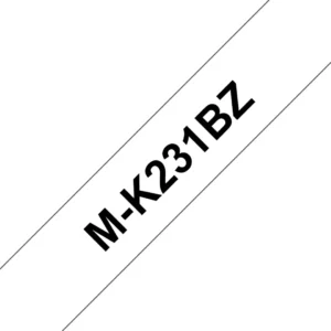 M-K231 tape 12mm black/white